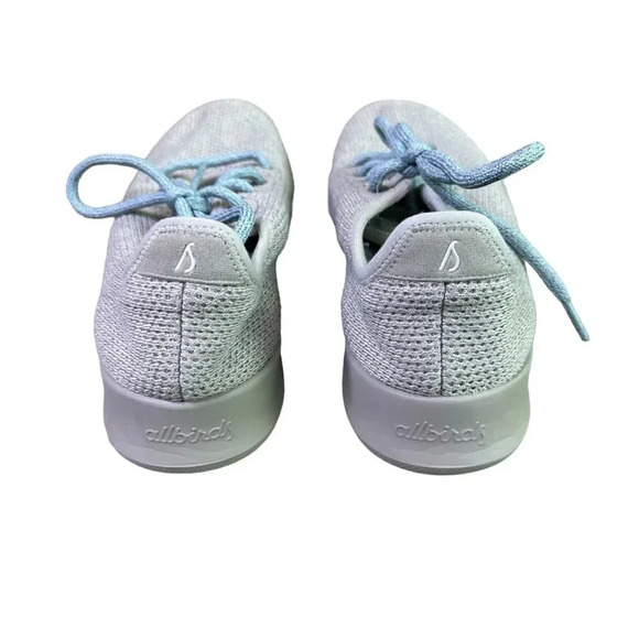 Allbirds Tree Runners Light Grey Blue Laces Sneakers Tennis Shoes Size 9 Women's - Picture 6 of 10